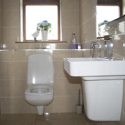 A creative bathroom modification